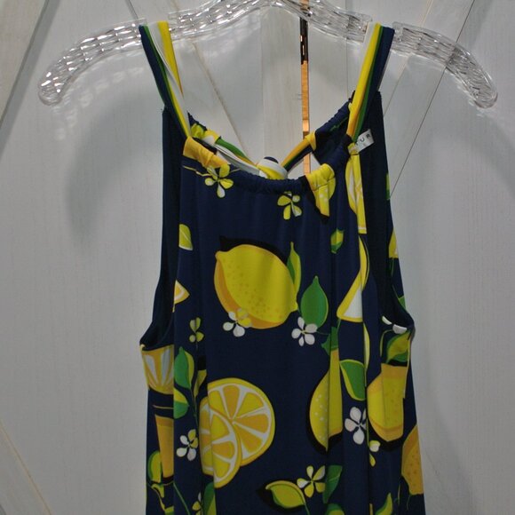 Trina Turk Lemon Print Shift Dress - Picture 7 of 10